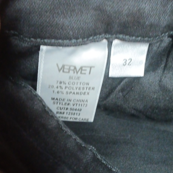 Vervet womens jeans black size 32 - Picture 6 of 11
